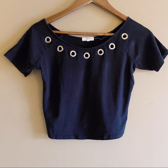 Heart & Hips Tops - Heart & Hips Black Crop Top